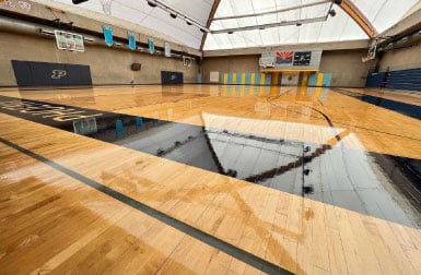 Custom Gym Floor Installation With Hardwood Floors In Gilbert