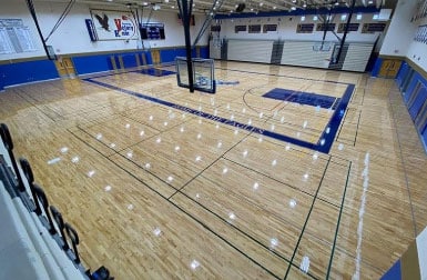 Hardwood Gym Floors Recoating And Abrasion Services In Phoenix
